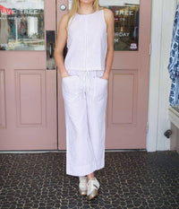 Lilla P - Striped Wide Leg Pant