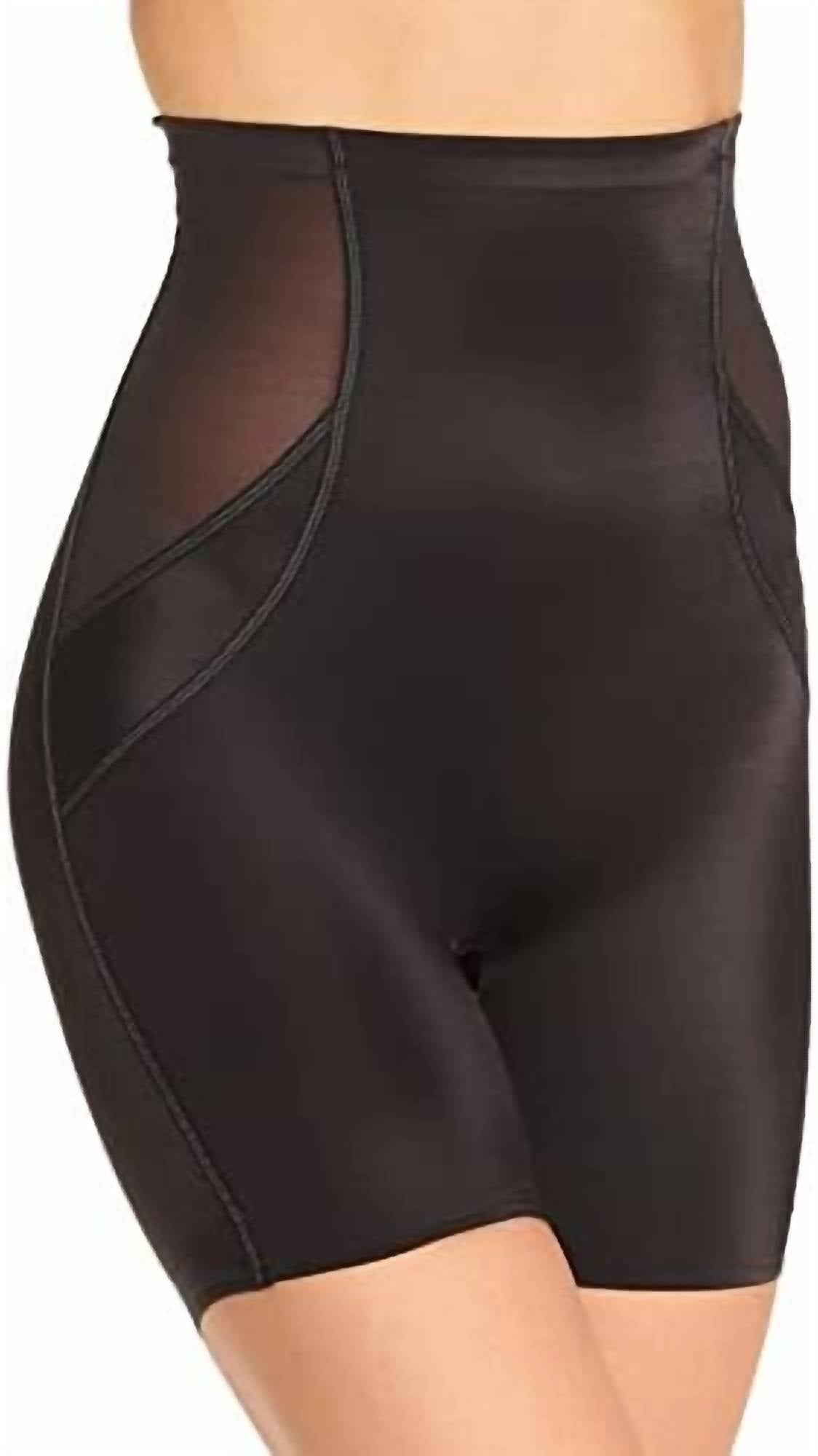 Miraclesuit Fit And Firm Hi Waist Bike Pants in black - women's shorts - detail view