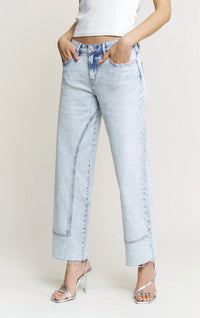 Mica Denim - Ankle Straight Jeans