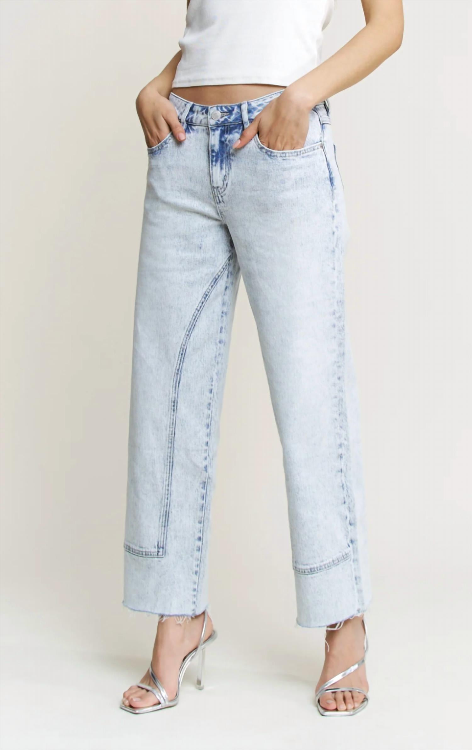 Mica Denim - Ankle Straight Jeans