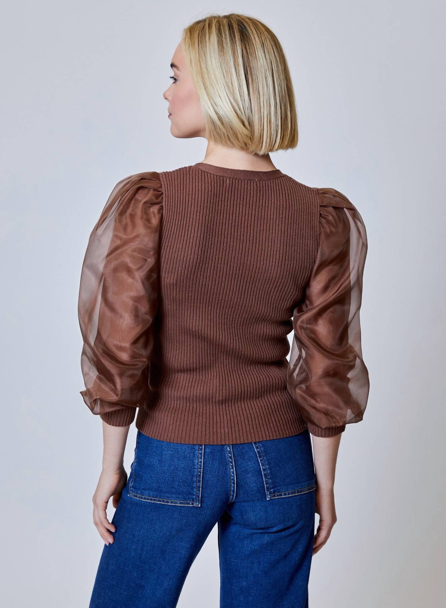 Design History - Bark Long Sleeve Cardigan