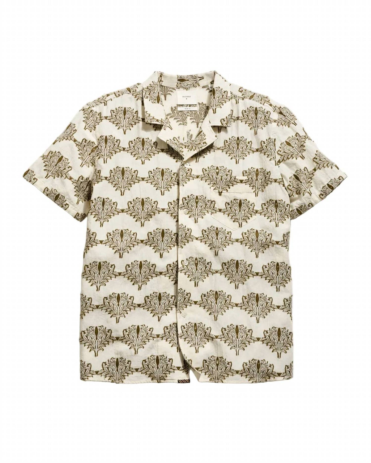 Billy Reid - Short Sleeve Botanical Jacquard Camp Shirt