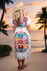 Zenara - Freya Printed Shirt Dress With Belt