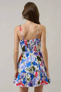 Sugarlips - Amania Floral Nayra Tiered Poplin Mini Dress