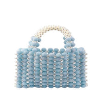 Gemelli - Women's Belle Beaded Pearl Handbag