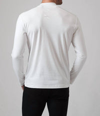 Raffi - Aqua Cotton Mock Neck Top