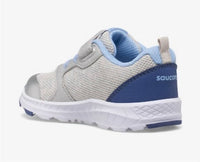 SAUCONY Toddler's Wind Fst Sneakers in silver blue pink - kids' sneaker - detail view