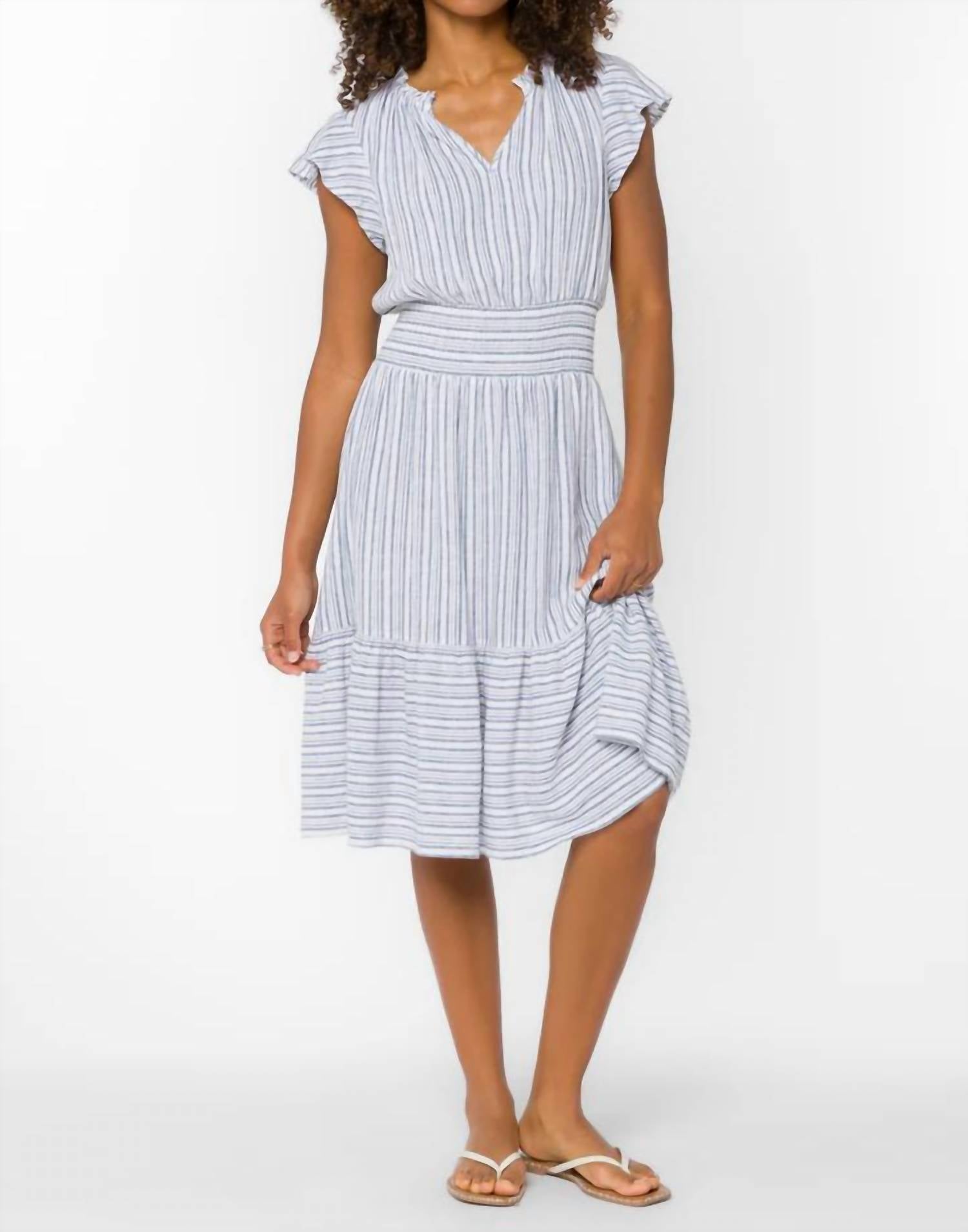 Velvet Heart - Ruffle Midi Dress
