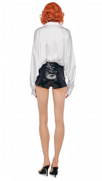 Norma Kamali - Super OS Boyfriend Shirt Bodysuit