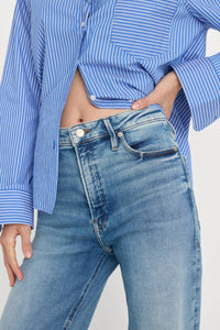 GOOD AMERICAN Good True Straight Jeans in indigo1214 - women's jeans - view 6