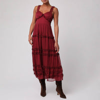 Lulus - Viola Ruffle Strap Dress