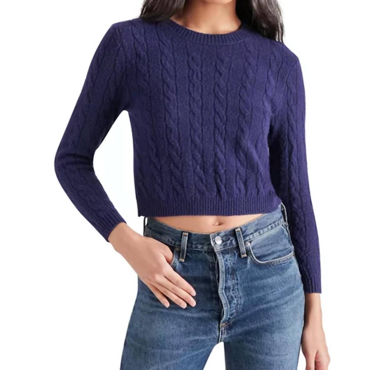 Steve Madden - Jeany Cable Knit Sweater