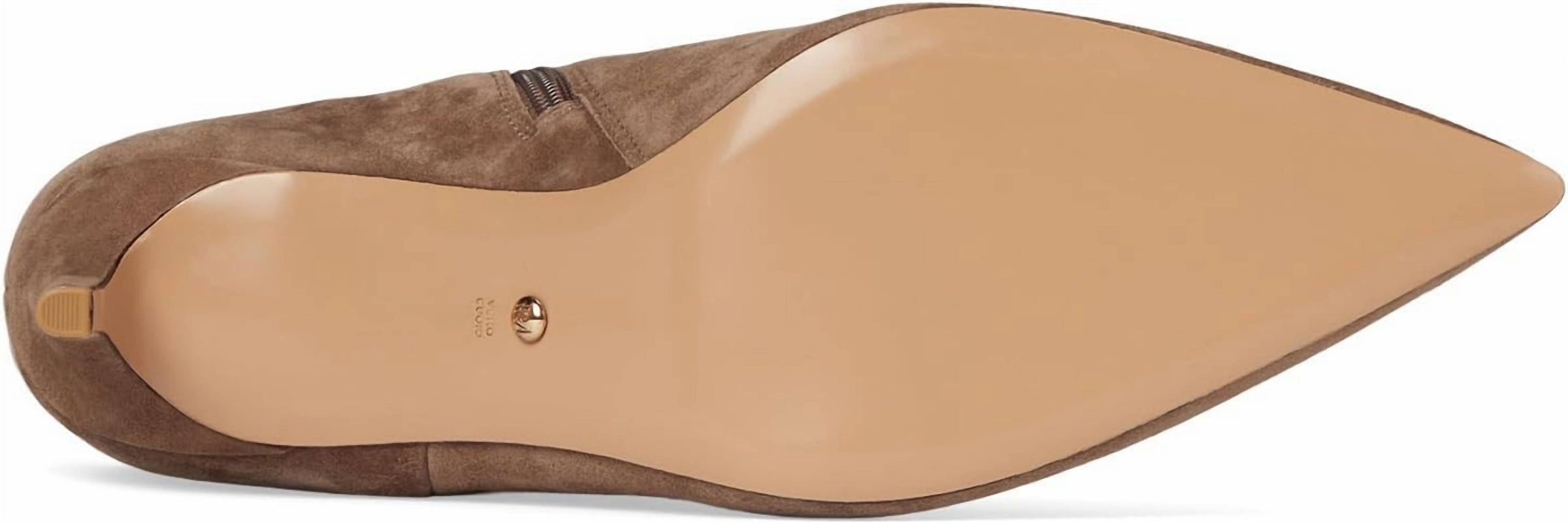 PELLE MODA Women's Lidya Heeled Tall Boots in taupe suede - women's shoe - alternate view