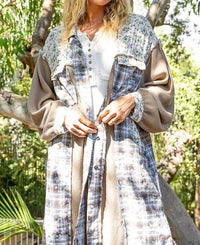 Pol - Plaid Thermal Mix Shacket