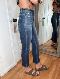 Risen - Carissa High Rise Straight Leg Crop Denim Jeans