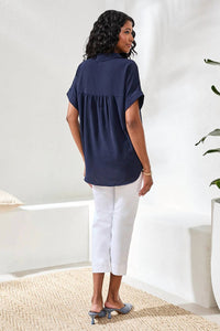 Tribal - Airflow Relaxed Dolman Button-down Shirt