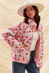 So Me - Floral Quilted Jacket