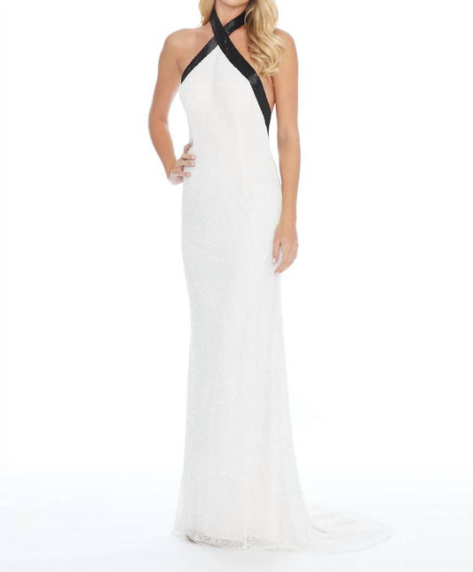 Ashleylauren - Criss-cross Elegant Dress