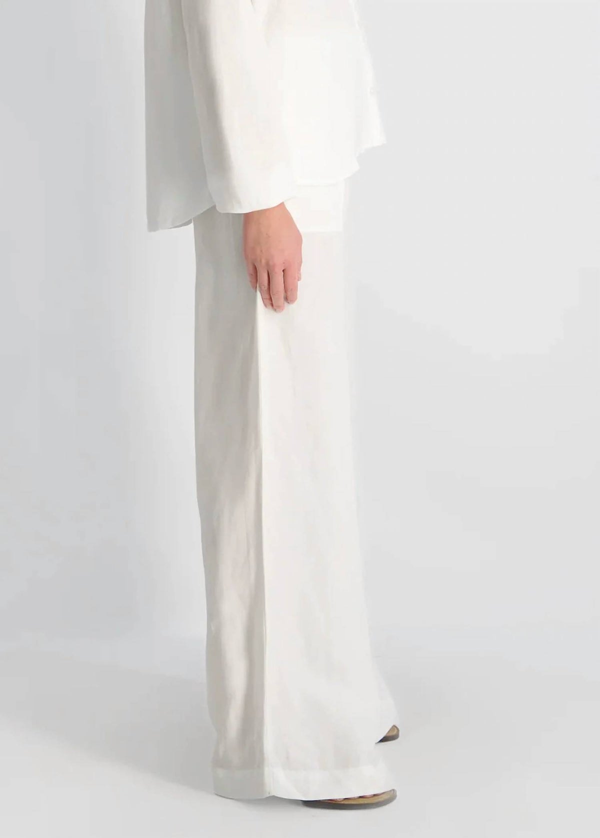 French Connection - Cooper Linen Wide Leg Drawstring Pant