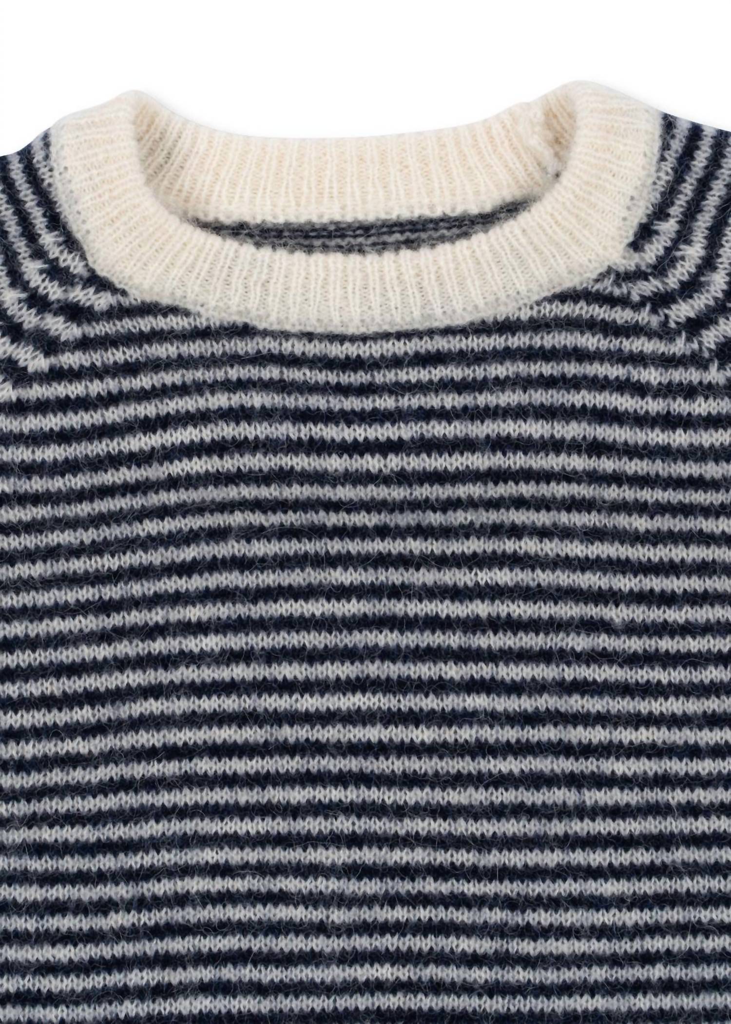 Konges Sløjd Kids' Berle Knit Sweater in blue butter - kids' sweater - alternate view