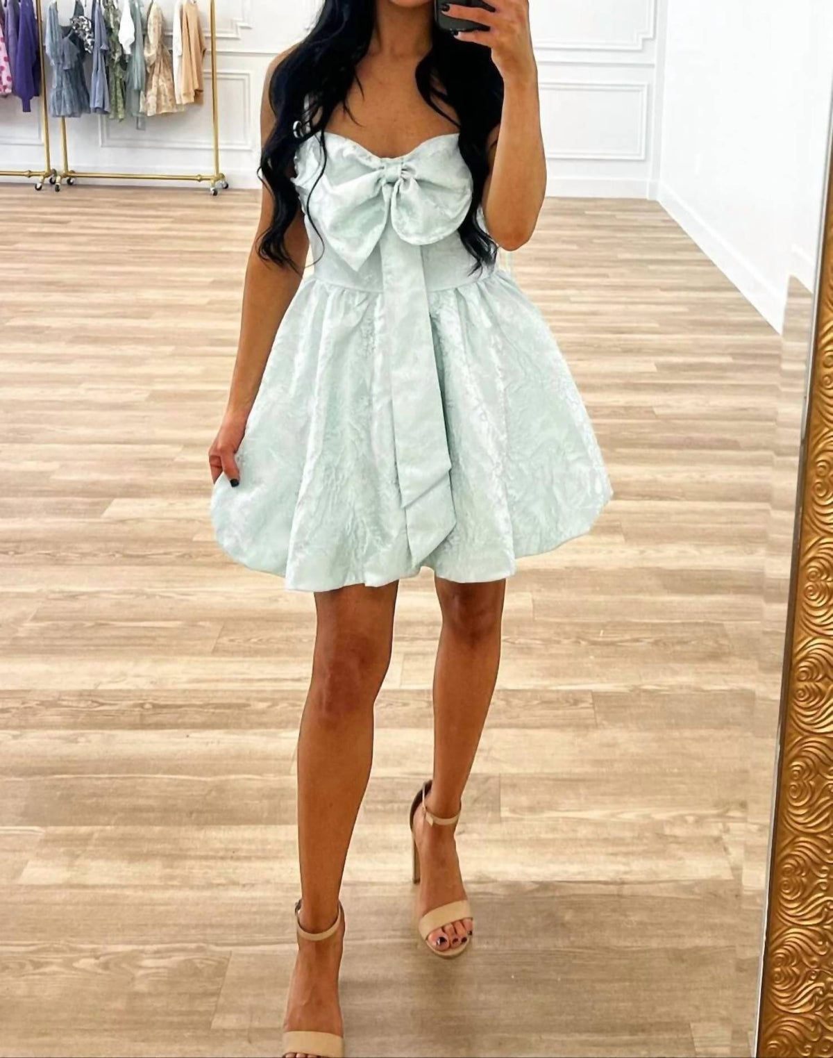 Lena - Laney Bow Bubble Hem Dress