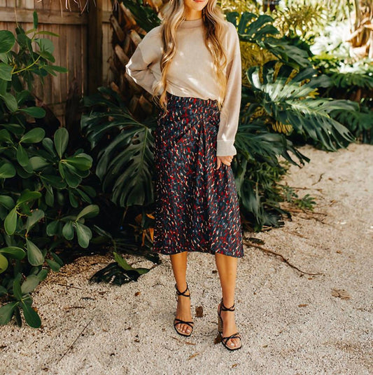 Phoebe Print Midi Skirt