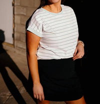 Tribal - Stripe Cap Sleeve Top