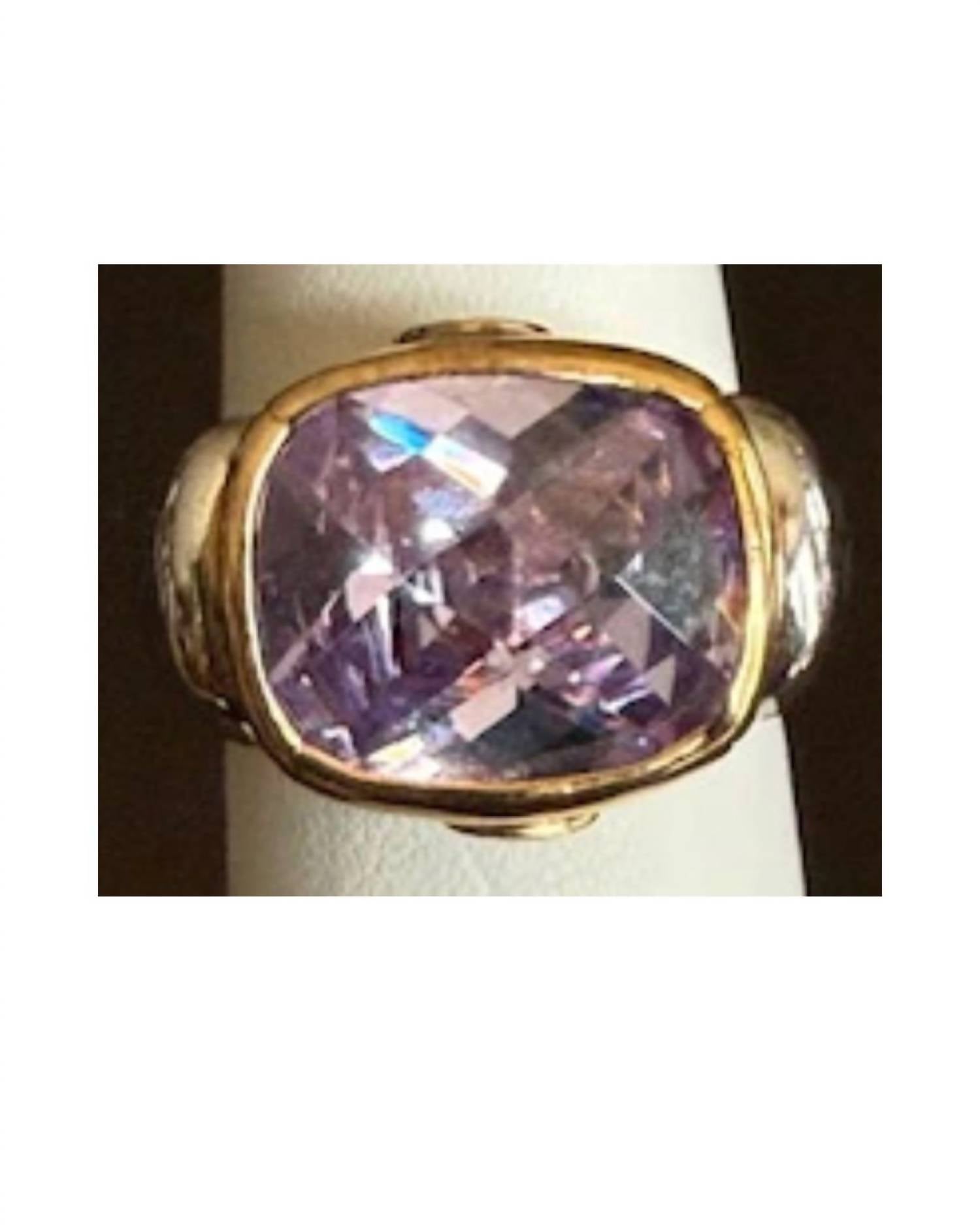 P & K Jewelry Women's Sterling Stone Ring in purple silver - women's jewelry