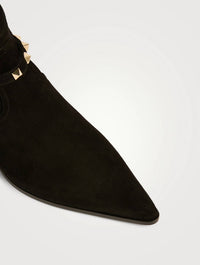 Valentino - Women's Rockstud Suede Ankle Boots
