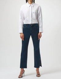 Joseph Ribkoff - Rhinestone Split Straight Jeans