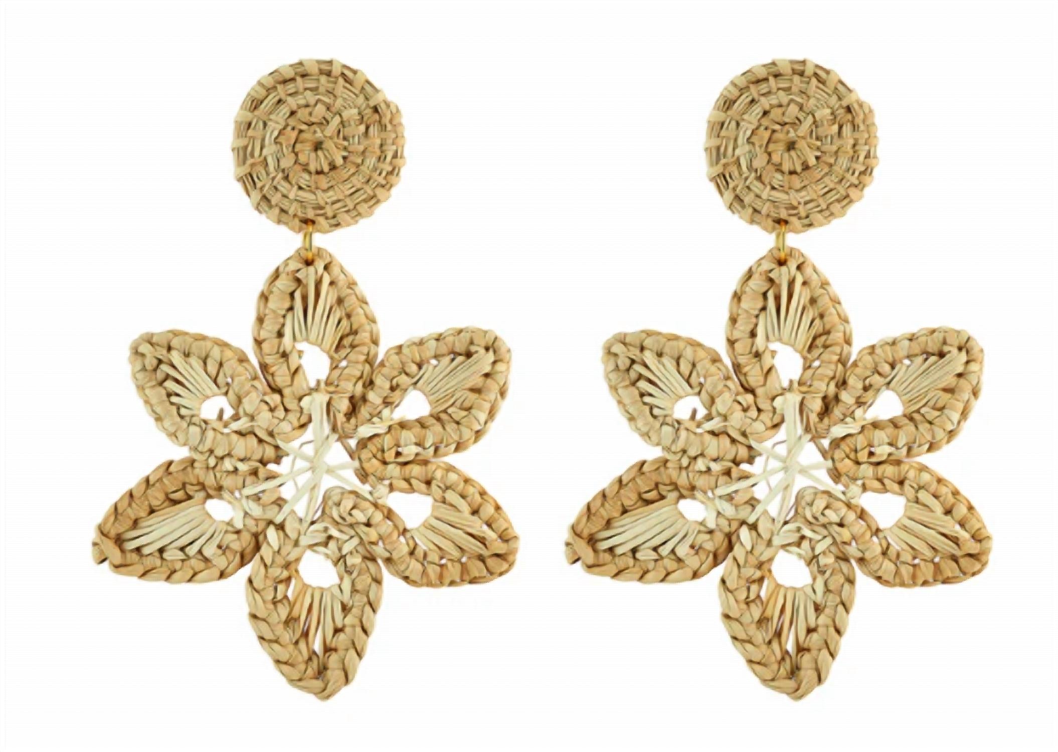Asha - Rattan Celine Earring