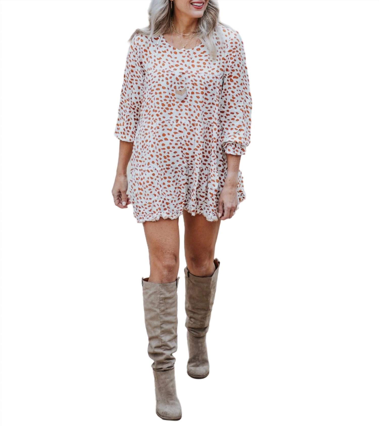 Umgee - In the Mix Mini Dress