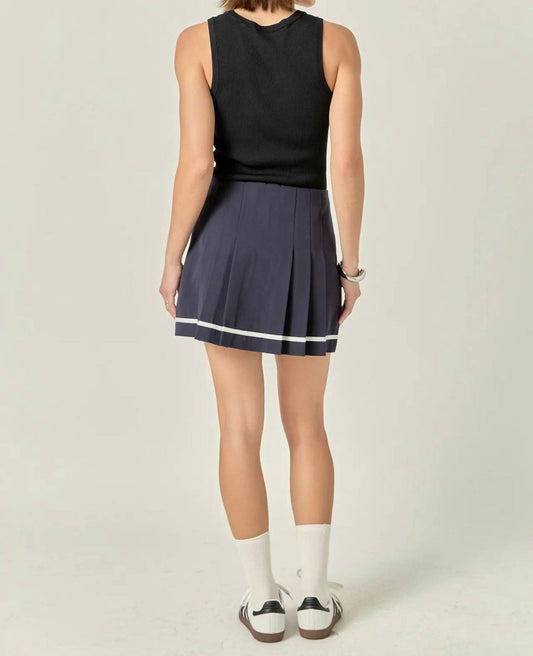 English Factory - Pleated Mid-rise Skort