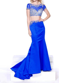 Nox Anabel - 2 Piece Fit And Flare Rhinestones Dress