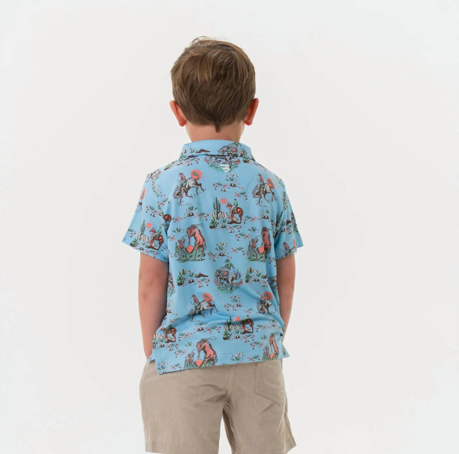 Burlebo - Boy's Youth Perf Polo Cowboy Up