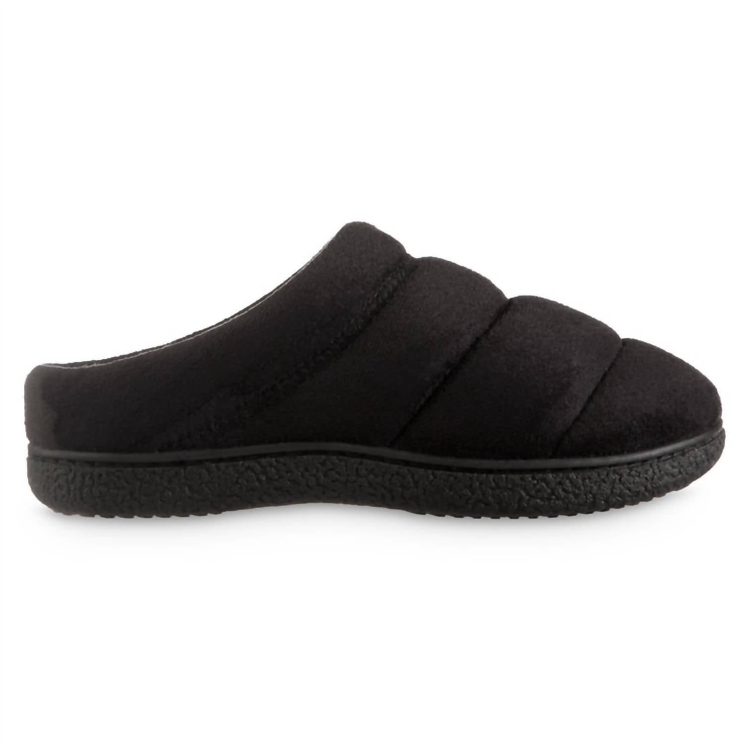 Isotoner - Women's Recycled Microsuede Puffer Clog Slipper