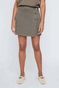 Renuar - Wrap-front Mini Skorts