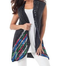 Hand Painted Laser Cut Vest