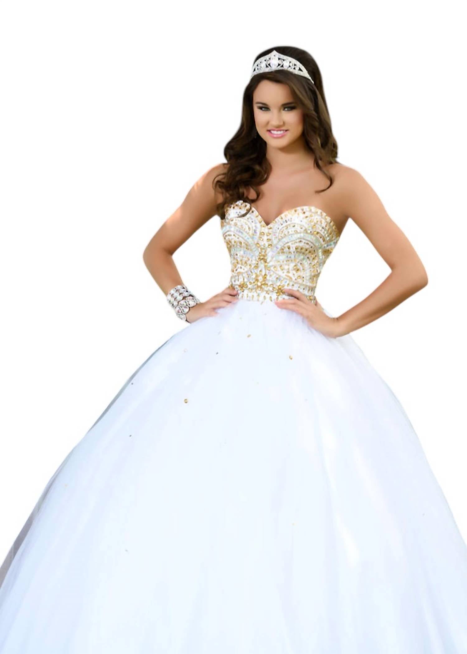 Karishma Creations - Beaded Tulle Prom Dress