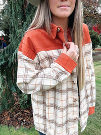 Blue Buttercup - Corduroy Flannel Shacket