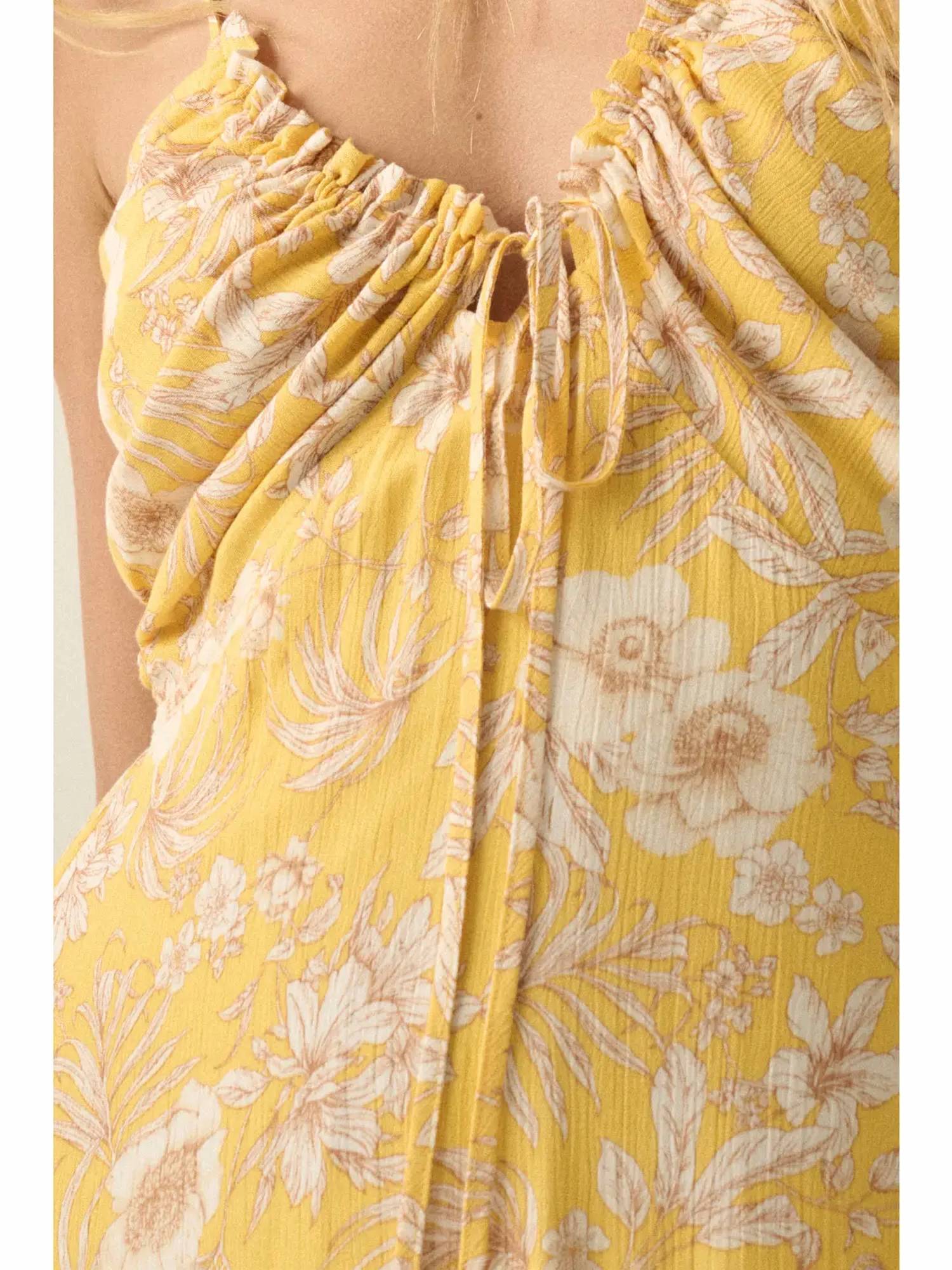 Promesa - Irene Floral Ruffle Maxi Dress