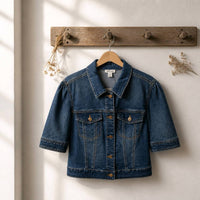 Tribal - Denim Elbow Sleeve Jacket