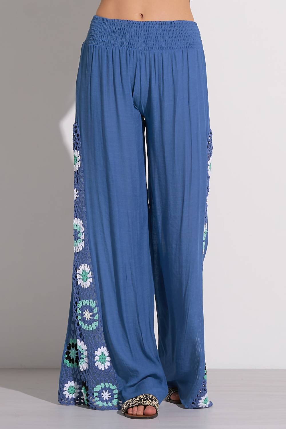 Elan - Palma Crochet Detail Pant
