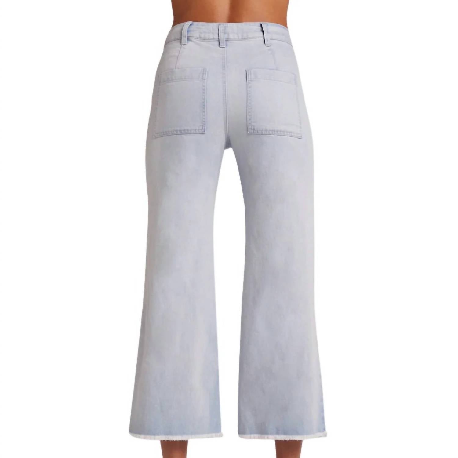 Bella Dahl - Sarah Frayed Hem Wide Leg Crop Pants