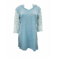 Felina - Summer Vacation Tunic With Hoodie & Open Back