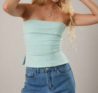 Le Lis - Serene Strapless Folded Knit Tube Top