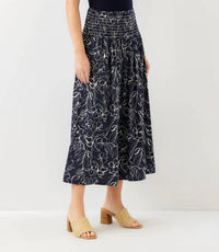 Karen Kane - Smocked Waist Midi Skirt