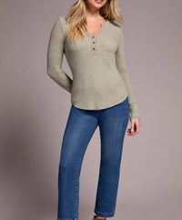 Tribal - Henley Long Sleeve Top