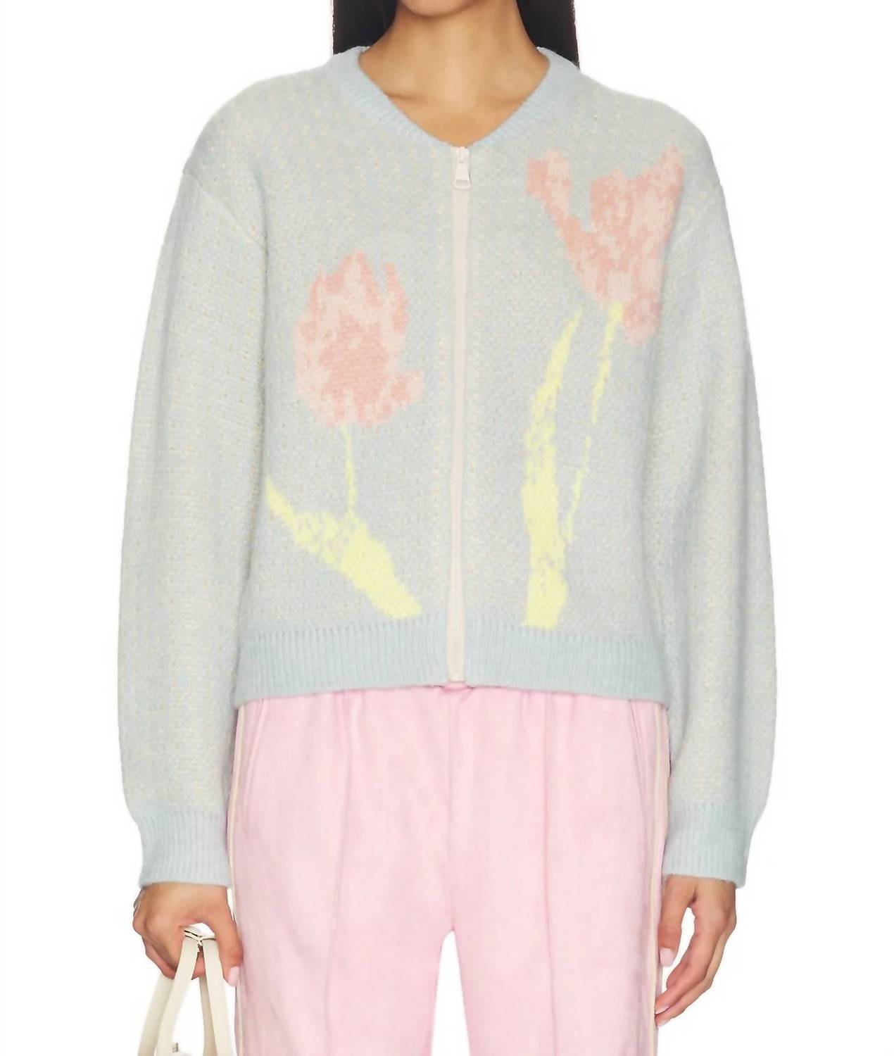STEVE MADDEN Jena Long Sleeve Sweater Jacket in multi - women's sweater