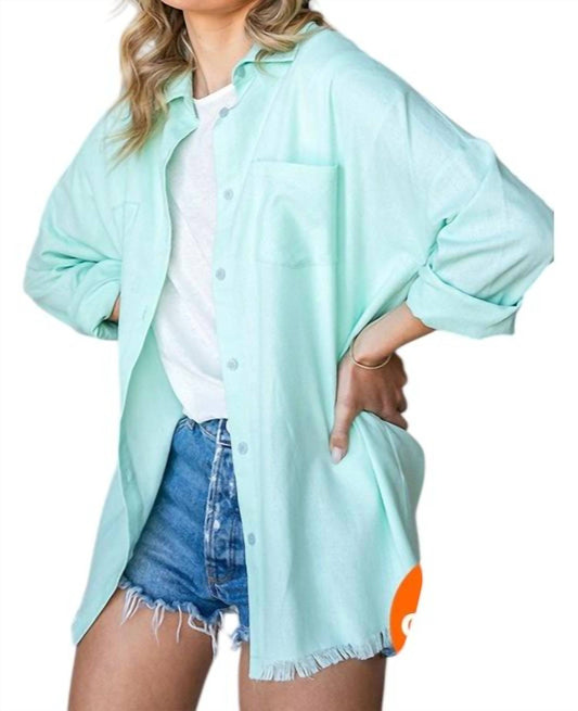 Lime N Chili - Women's Linen Shirt - Plus